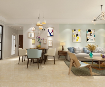 Nordic Style A Living Room-ID:986328656