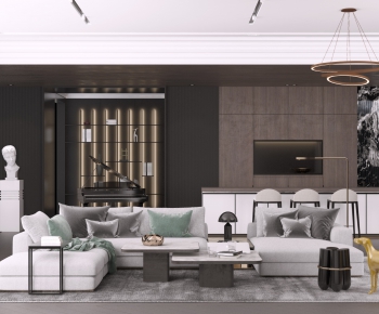 Modern A Living Room-ID:262809774