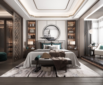 New Chinese Style Bedroom-ID:684671434