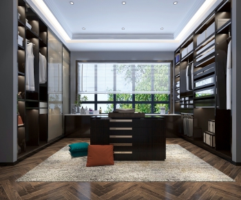 Modern Clothes Storage Area-ID:417922613