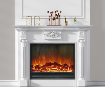 Simple European Style Fireplace-ID:396074637