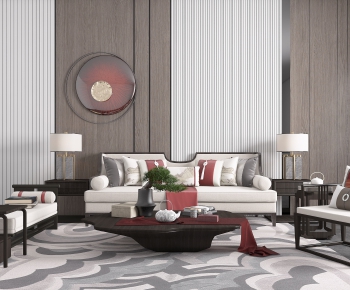 New Chinese Style Sofa Combination-ID:223224852