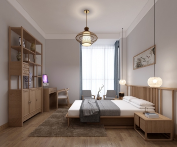 New Chinese Style Bedroom-ID:756003123