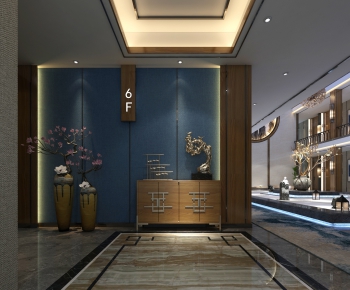 New Chinese Style Hallway-ID:455809723