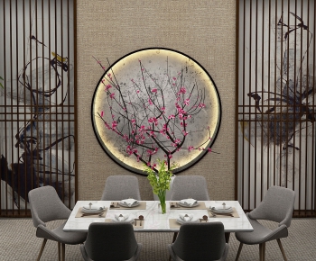 New Chinese Style Dining Room-ID:918281969