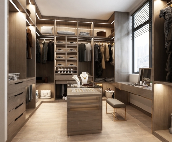 Modern Clothes Storage Area-ID:188318465