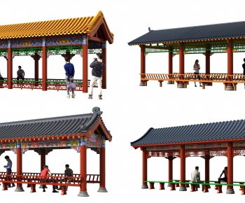 Chinese Style Ancient Architectural Buildings-ID:369461881