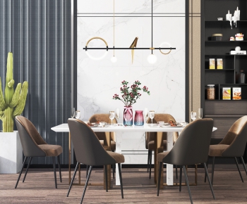 Modern Dining Table And Chairs-ID:907095561