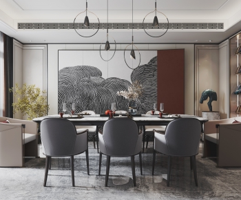 New Chinese Style Dining Room-ID:511737894