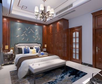 New Chinese Style Bedroom-ID:995261895