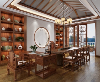 New Chinese Style Tea House-ID:385585546