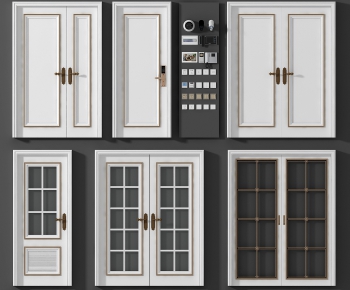 Simple European Style Solid Wood Door-ID:839105976
