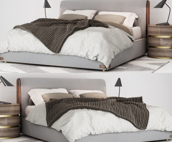 Modern Double Bed-ID:924212419