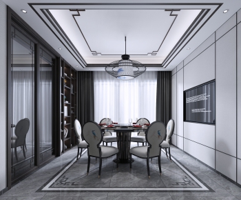 New Chinese Style Dining Room-ID:116283696