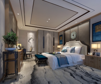 New Chinese Style Bedroom-ID:891323182