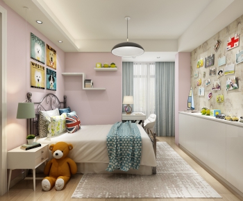 Nordic Style Girl's Room Daughter's Room-ID:575526261