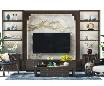 New Chinese Style TV Cabinet-ID:436863474