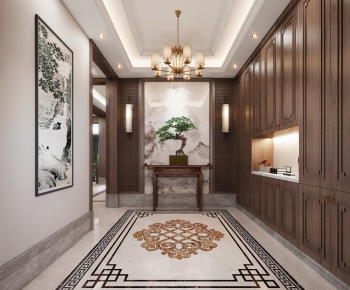 New Chinese Style Hallway-ID:571876437