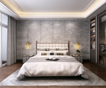 New Chinese Style Bedroom-ID:701681175