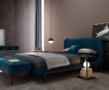 Modern Double Bed-ID:981000796