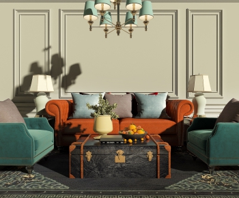 Simple European Style Sofa Combination-ID:284113194