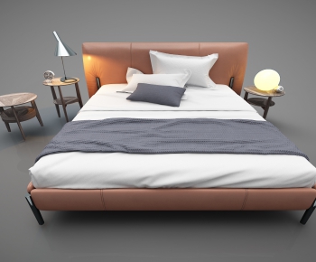 Modern Double Bed-ID:694466625