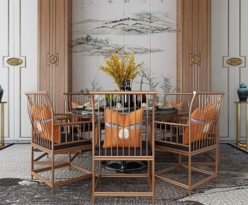 New Chinese Style Dining Table And Chairs-ID:975320293