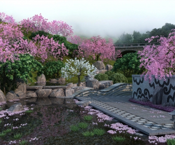 New Chinese Style Garden Landscape-ID:824018848