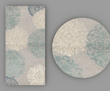 新中式花纹地毯-ID:384222639