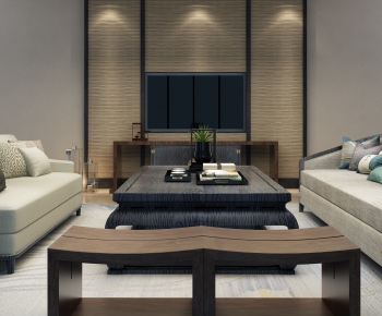 New Chinese Style Sofa Combination-ID:507104815