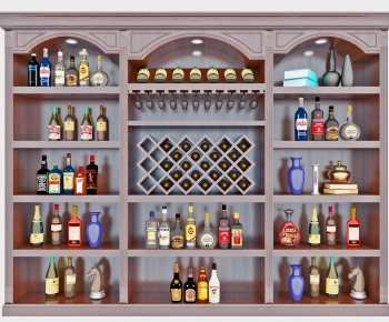 New Chinese Style Wine Cabinet-ID:865496632