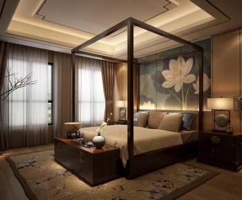 Chinese Style Bedroom-ID:344876781