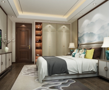 New Chinese Style Bedroom-ID:982011887
