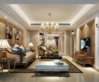 European Style A Living Room-ID:213718918