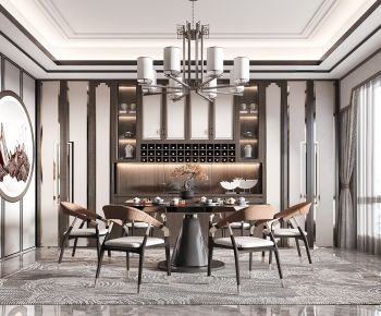 New Chinese Style Dining Room-ID:464088116