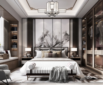 New Chinese Style Bedroom-ID:894272935