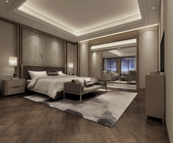 New Chinese Style Bedroom-ID:942844852