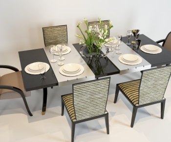 Post Modern Style Dining Table And Chairs-ID:941189972