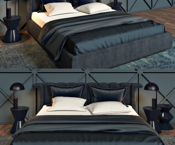 Modern Double Bed-ID:976581977