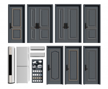 Simple European Style Solid Wood Door-ID:401554239