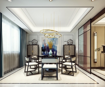 New Chinese Style Dining Room-ID:405627888