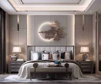 New Chinese Style Bedroom-ID:674975695