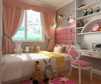 Simple European Style Children's Room-ID:109608819