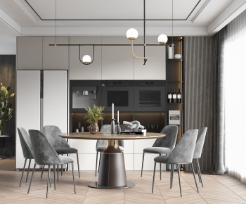 Modern Dining Table And Chairs-ID:870616256