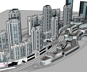 Modern Architectural Bird's-eye View Planning-ID:886340254