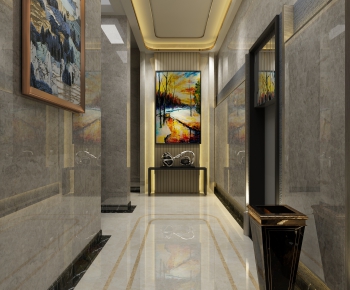 Modern Corridor Elevator Hall-ID:632029565