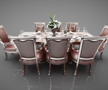 European Style Dining Table And Chairs-ID:519516624