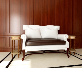 Simple European Style A Sofa For Two-ID:602279565