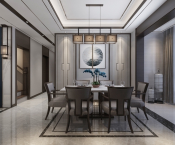 New Chinese Style Dining Room-ID:875468861