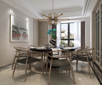 New Chinese Style Dining Room-ID:709962126